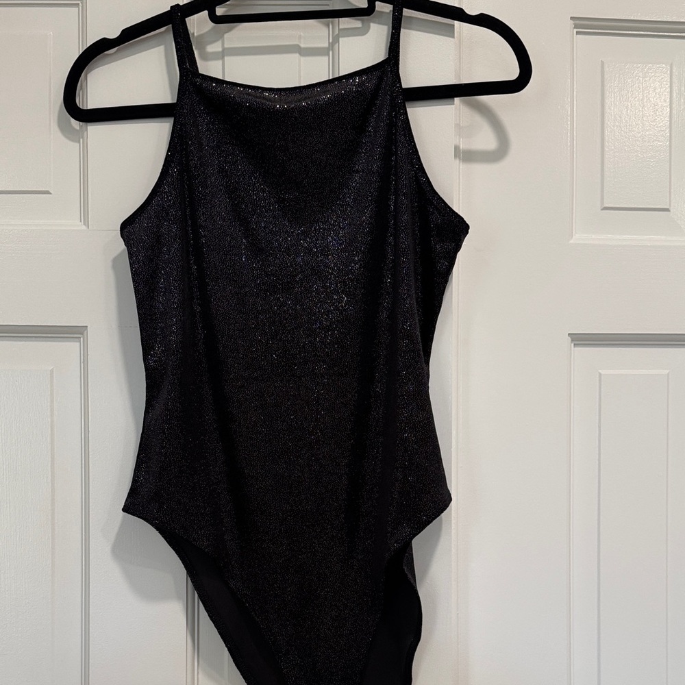 H&M Black Sparkly Bodysuit